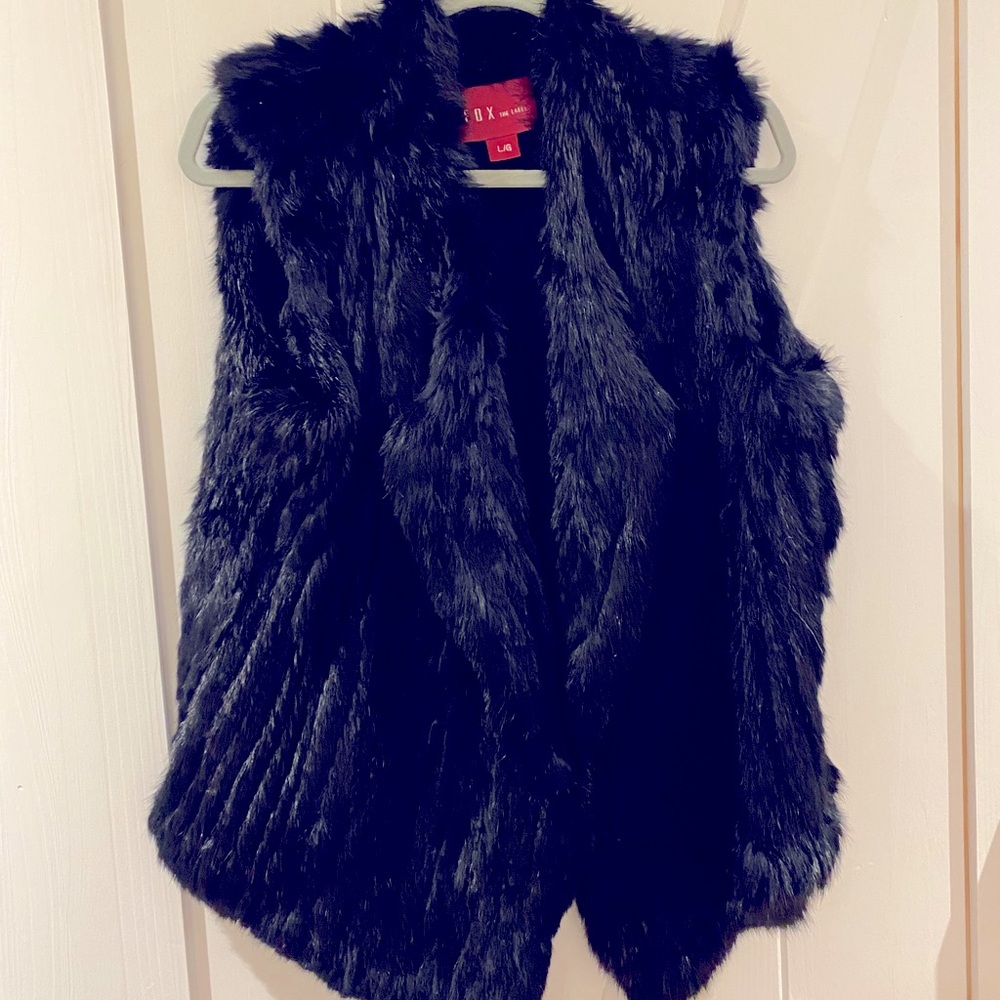Faux fox furr vest